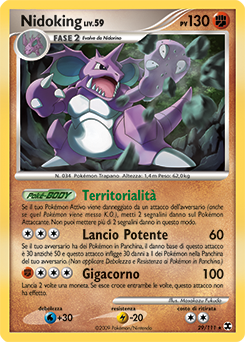 Nidoking 029/119 — L’Ascesa dei Rivali (Italian Pokémon TCG card)