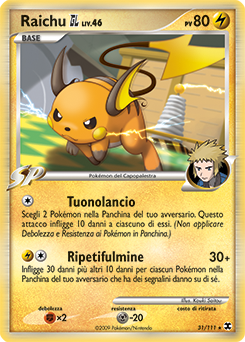 Raichu GL 031/119 — L’Ascesa dei Rivali (Italian Pokémon TCG card)