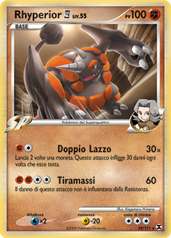 Rhyperior E4 032/119 — L’Ascesa dei Rivali (Italian Pokémon TCG card)