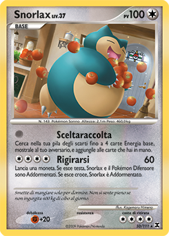 Snorlax 033/119 — L’Ascesa dei Rivali (Italian Pokémon TCG card)