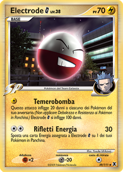 Electrode G 039/119 — L’Ascesa dei Rivali (Italian Pokémon TCG card)