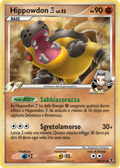 Hippowdon E4 042/119 — L’Ascesa dei Rivali (Italian Pokémon TCG card)