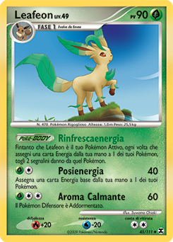 Leafeon 045/119 — L’Ascesa dei Rivali (Italian Pokémon TCG card)