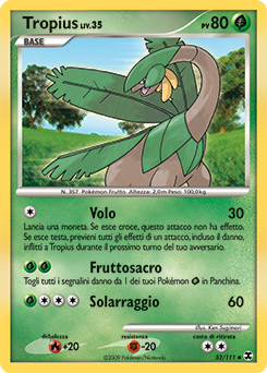 Tropius 052/119 — L’Ascesa dei Rivali (Italian Pokémon TCG card)
