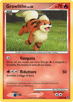 Growlithe 063/119 — L’Ascesa dei Rivali (Italian Pokémon TCG card)