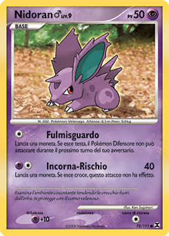 Nidoran ♂ 072/119 — L’Ascesa dei Rivali (Italian Pokémon TCG card)