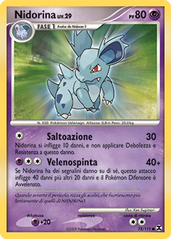 Nidorina 073/119 — L’Ascesa dei Rivali (Italian Pokémon TCG card)