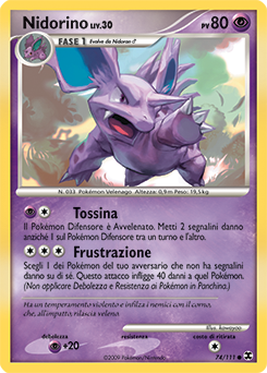 Nidorino 074/119 — L’Ascesa dei Rivali (Italian Pokémon TCG card)