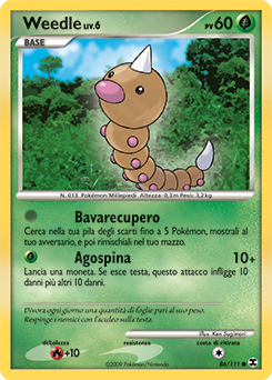 Weedle 086/119 — L’Ascesa dei Rivali (Italian Pokémon TCG card)