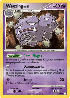 Weezing 087/119 — L’Ascesa dei Rivali (Italian Pokémon TCG card)