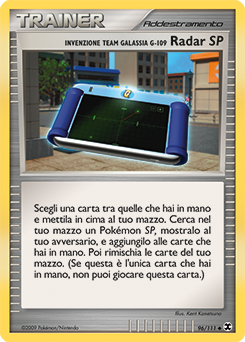Team Galactic's Invention G-109 SP Radar 109/119 — L’Ascesa dei Rivali (Italian Pokémon TCG card)