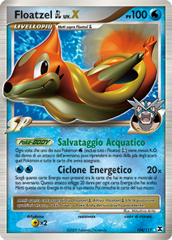 Floatzel GL LV.X 104/119 — L’Ascesa dei Rivali (Italian Pokémon TCG card)