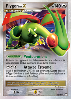 Flygon LV.X 105/119 — L’Ascesa dei Rivali (Italian Pokémon TCG card)