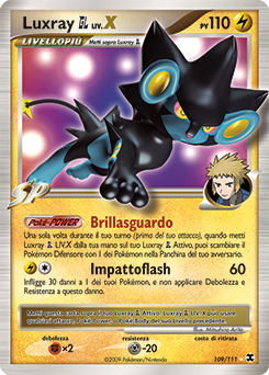 Luxray GL LV.X 109/119 — L’Ascesa dei Rivali (Italian Pokémon TCG card)