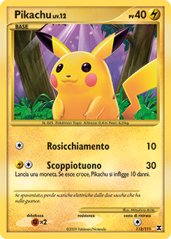 Pikachu 112/119 — L’Ascesa dei Rivali (Italian Pokémon TCG card)