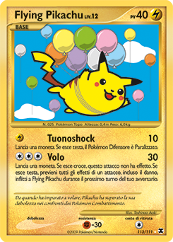 Flying Pikachu 113/119 — L’Ascesa dei Rivali (Italian Pokémon TCG card)