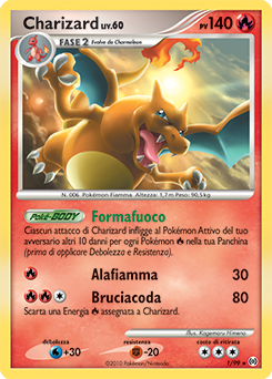 Charizard 001/111 — Arceus (Italian Pokémon TCG card)