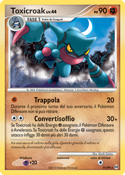 Toxicroak 011/111 — Arceus (Italian Pokémon TCG card)