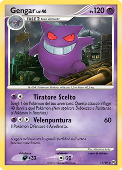 Gengar 017/111 — Arceus (Italian Pokémon TCG card)
