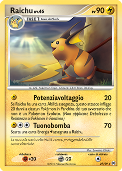 Raichu 027/111 — Arceus (Italian Pokémon TCG card)
