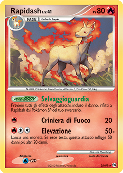 Rapidash 028/111 — Arceus (Italian Pokémon TCG card)