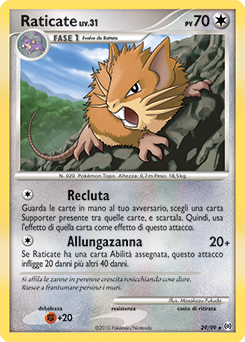 Raticate 029/111 — Arceus (Italian Pokémon TCG card)