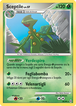 Sceptile 030/111 — Arceus (Italian Pokémon TCG card)