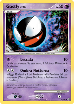 Gastly 036/111 — Arceus (Italian Pokémon TCG card)