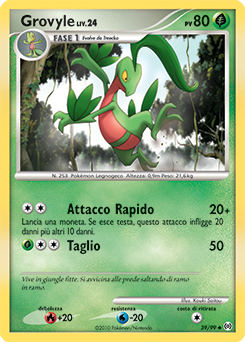 Grovyle 039/111 — Arceus (Italian Pokémon TCG card)