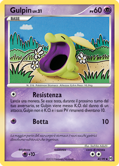 Gulpin 040/111 — Arceus (Italian Pokémon TCG card)