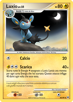 Luxio 043/111 — Arceus (Italian Pokémon TCG card)