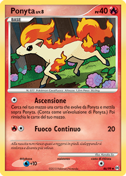 Ponyta 046/111 — Arceus (Italian Pokémon TCG card)