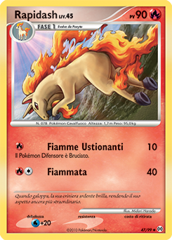 Rapidash 047/111 — Arceus (Italian Pokémon TCG card)