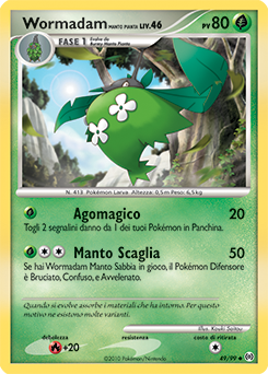 Wormadam Plant Cloak 049/111 — Arceus (Italian Pokémon TCG card)