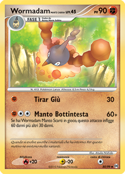 Wormadam Sandy Cloak 050/111 — Arceus (Italian Pokémon TCG card)