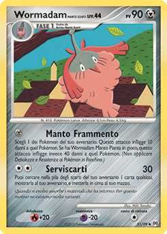 Wormadam Trash Cloak 051/111 — Arceus (Italian Pokémon TCG card)