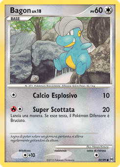 Bagon 052/111 — Arceus (Italian Pokémon TCG card)