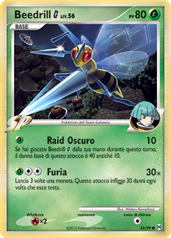 Beedrill G 053/111 — Arceus (Italian Pokémon TCG card)