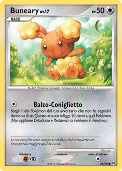 Buneary 055/111 — Arceus (Italian Pokémon TCG card)