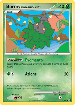 Burmy Plant Cloak 056/111 — Arceus (Italian Pokémon TCG card)