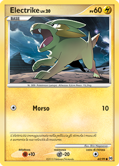 Electrike 063/111 — Arceus (Italian Pokémon TCG card)