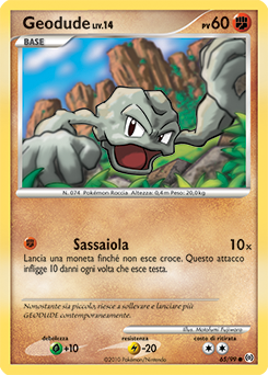 Geodude 065/111 — Arceus (Italian Pokémon TCG card)