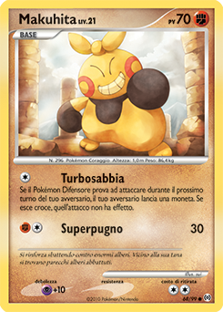 Makuhita 068/111 — Arceus (Italian Pokémon TCG card)