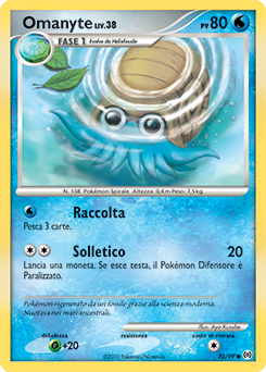 Omanyte 070/111 — Arceus (Italian Pokémon TCG card)