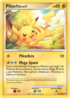 Pikachu 071/111 — Arceus (Italian Pokémon TCG card)
