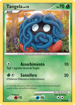 Tangela 076/111 — Arceus (Italian Pokémon TCG card)