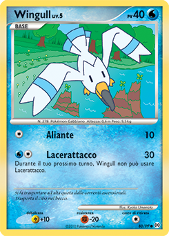 Wingull 080/111 — Arceus (Italian Pokémon TCG card)