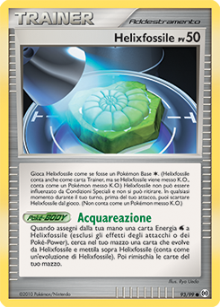 Helix Fossil 093/111 — Arceus (Italian Pokémon TCG card)
