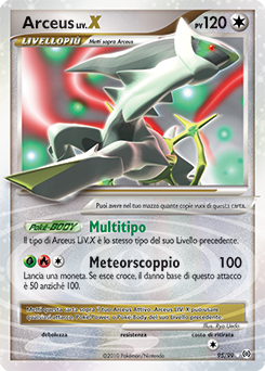 Arceus LV.X 095/111 — Arceus (Italian Pokémon TCG card)