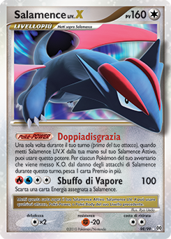 Salamence LV.X 098/111 — Arceus (Italian Pokémon TCG card)